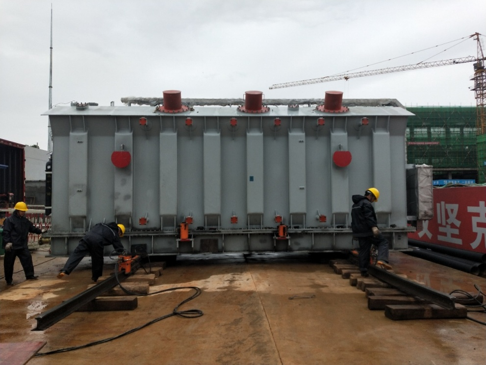 引進新設備 助力新發展 湖南電器檢測所有限公司搬遷擴建項目220kV主變就位